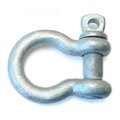 Midwest Fastener 1/2" Galvanized Steel Screw Pin Anchor Shackle 54645